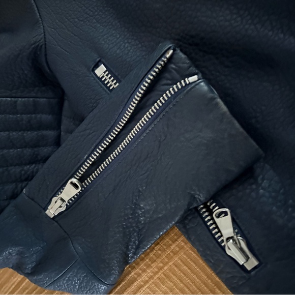 J Brand AIAH Leather Motorcycle Jacket - Picture 15 of 16